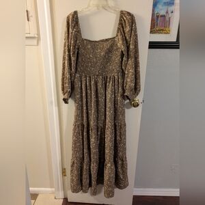 Floral Smocked Maxi Dress